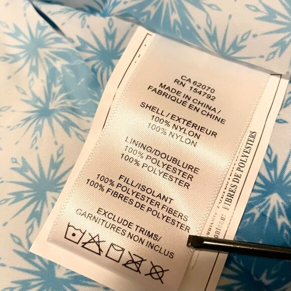 Disney Frozen 2 Metallic Blue Hooded Jacket Toddler Girls 2T - Picture 9 of 16